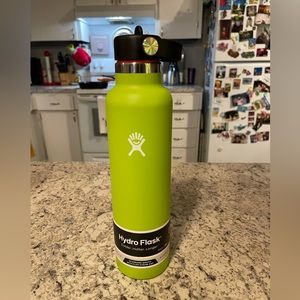 Hydro Flask 24oz Standard Mouth with Flex Straw Cap Bottle- Seagrass